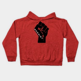 #RESIST in black fist Kids Hoodie